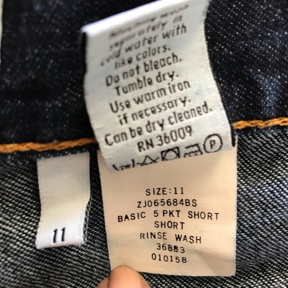 Juniors Calvin Klein Denim Shorts - Picture 5 of 5